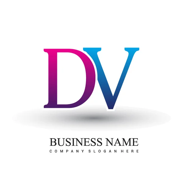 Letras Logo Identidad Inicial Del Logotipo Para Negocio Empresa — Vector de stock