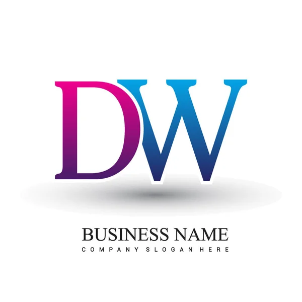 Logotipo Las Letras Identidad Inicial Del Logotipo Para Negocio Empresa — Vector de stock