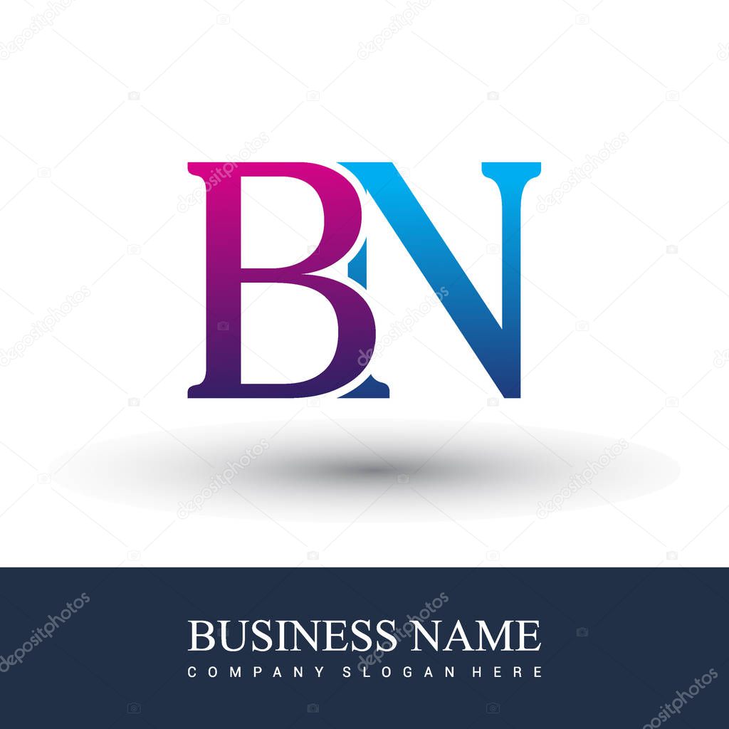 Bn letters  logo, initial logo identity for your business and company