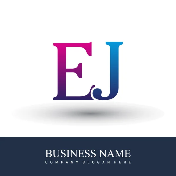 Letters Logo Identidad Inicial Del Logotipo Para Negocio Empresa — Vector de stock