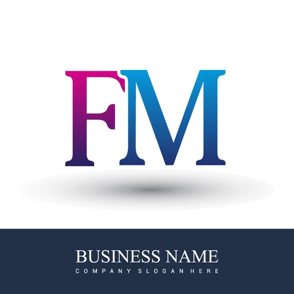 Logotipo Das Letras Identidade Inicial Logotipo Para Seu Negócio Companhia — Vetor de Stock