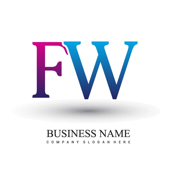 Logotipo Las Letras Identidad Inicial Del Logotipo Para Negocio Empresa — Vector de stock