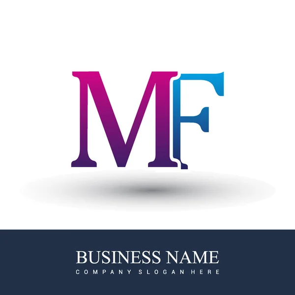 Insignia Las Letras Identidad Inicial Del Logotipo Para Negocio Empresa — Vector de stock