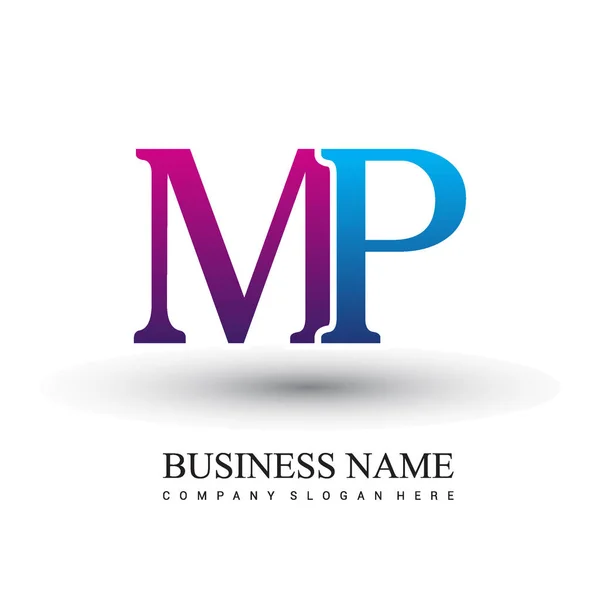 Logotipo Letras Identidad Inicial Del Logotipo Para Negocio Empresa — Vector de stock