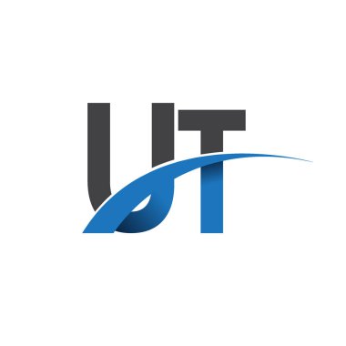 ut harf logo, iş ve şirket için ilk logo kimlik  
