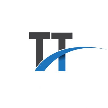 TT harf logo, iş ve şirket için ilk logo kimlik  