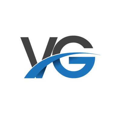 VG harf logo, iş ve şirket için ilk logo kimlik          