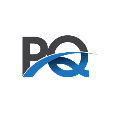 pq harf logo, iş ve şirket için ilk logo kimlik      