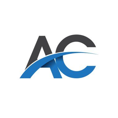 AC harf logo, iş ve şirket için ilk logo kimlik          