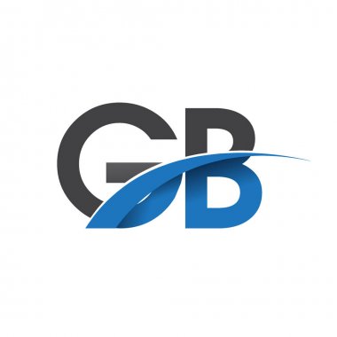 GB harf logo, iş ve şirket için ilk logo kimlik      