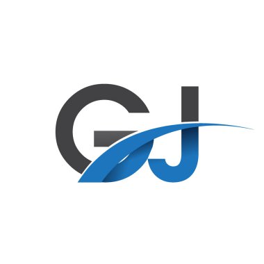 GJ harf logo, iş ve şirket için ilk logo kimlik      
