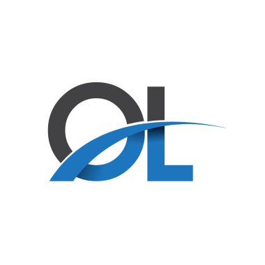 ol harf logo, iş ve şirket için ilk logo kimlik      