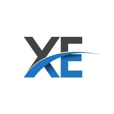 XE harf logo, iş ve şirket için ilk logo kimlik          