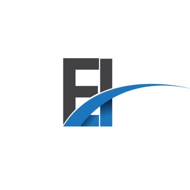 ei harf logo, iş ve şirket için ilk logo kimlik      