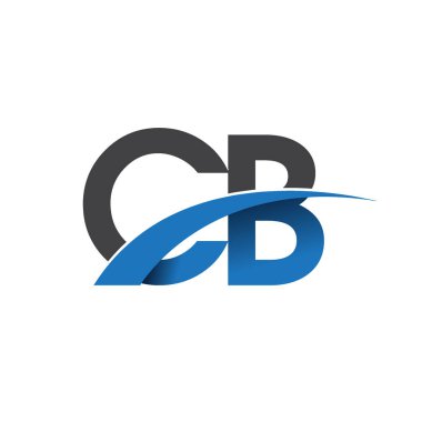 CB harf logo, iş ve şirket için ilk logo kimlik      
