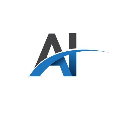 AI harf logo, iş ve şirket için ilk logo kimlik          