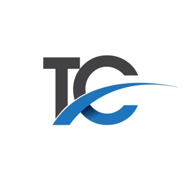 TC harf logo, iş ve şirket için ilk logo kimlik  