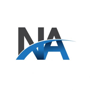 na harf logo, iş ve şirket için ilk logo kimlik      