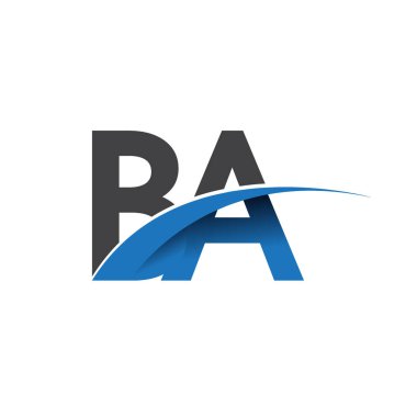 ba harf logo, iş ve şirket için ilk logo kimlik          