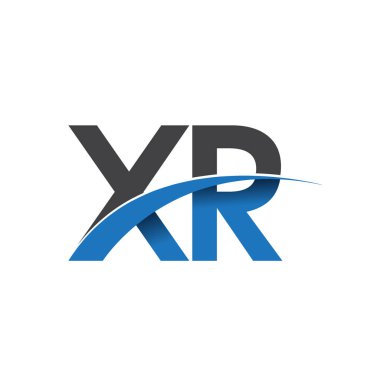 XR harf logo, iş ve şirket için ilk logo kimlik          