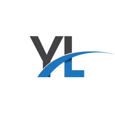 yl harf logo, iş ve şirket için ilk logo kimlik  