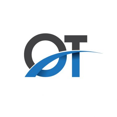 ot harf logo, iş ve şirket için ilk logo kimlik      