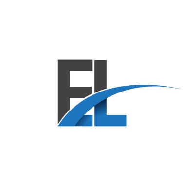 el harf logo, iş ve şirket için ilk logo kimlik      