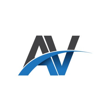 av harf logo, iş ve şirket için ilk logo kimlik          