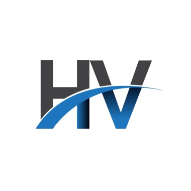 HV harf logo, iş ve şirket için ilk logo kimlik      