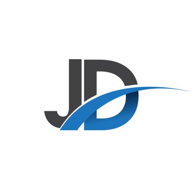 JD harf logo, iş ve şirket için ilk logo kimlik      