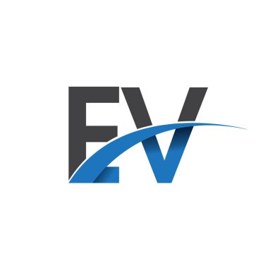 ev harf logo, iş ve şirket için ilk logo kimlik      