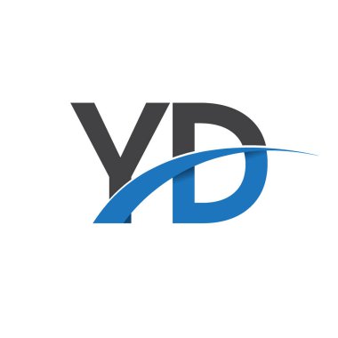 YD harf logo, iş ve şirket için ilk logo kimlik  