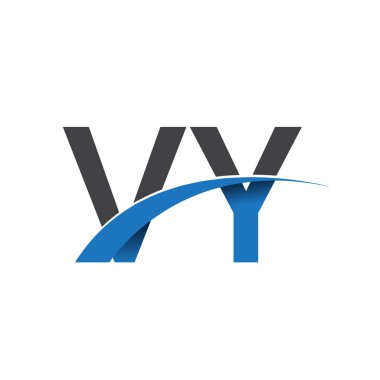 Vy harf logo, iş ve şirket için ilk logo kimlik          