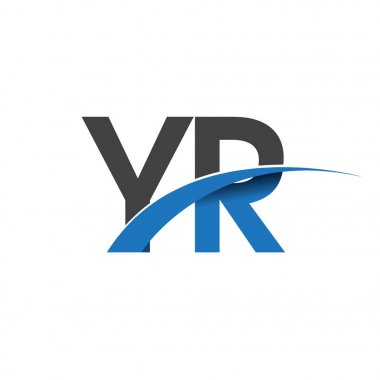 yr harf logo, iş ve şirket için ilk logo kimlik  
