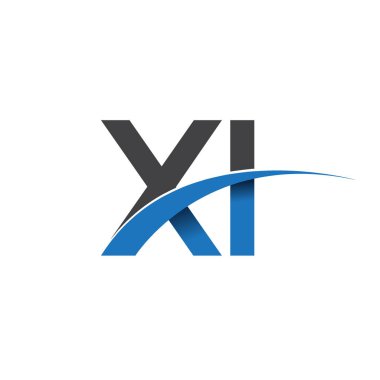 XI harf logo, iş ve şirket için ilk logo kimlik          