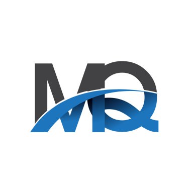 MQ harf logo, iş ve şirket için ilk logo kimlik      