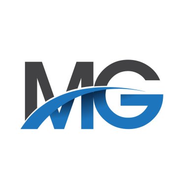 MG harf logo, iş ve şirket için ilk logo kimlik      