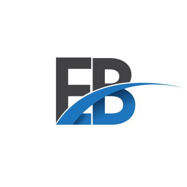EB harf logo, iş ve şirket için ilk logo kimlik      