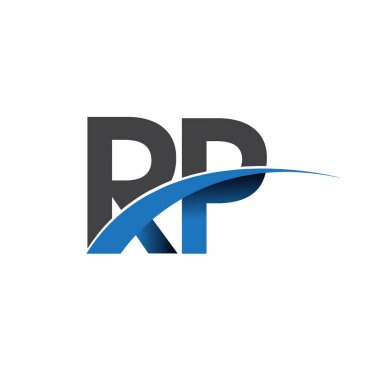 RP harf logo, iş ve şirket için ilk logo kimlik  