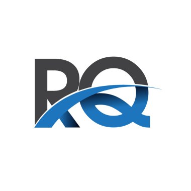 RQ harf logo, iş ve şirket için ilk logo kimlik  