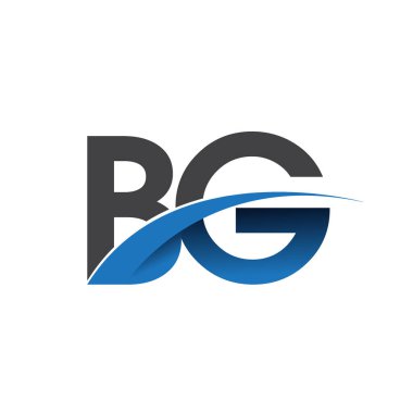 BG harf logo, iş ve şirket için ilk logo kimlik          