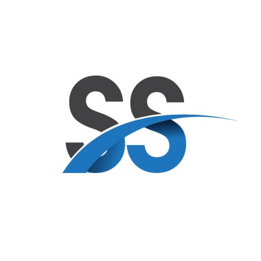 SS harf logo, iş ve şirket için ilk logo kimlik  
