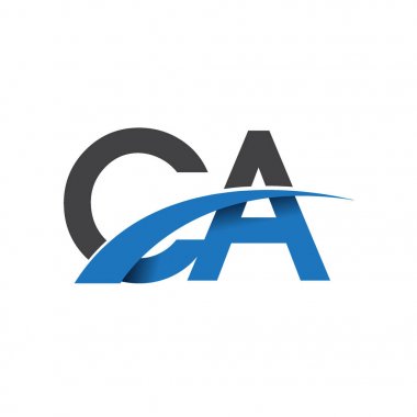 CA harf logo, iş ve şirket için ilk logo kimlik      