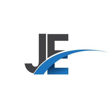 Je harf logo, iş ve şirket için ilk logo kimlik      