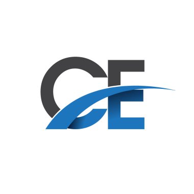 CE harf logo, iş ve şirket için ilk logo kimlik      