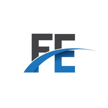 Fe harf logo, iş ve şirket için ilk logo kimlik      