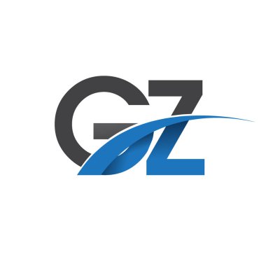 gz harf logo, iş ve şirket için ilk logo kimlik      