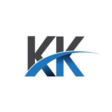 KK harf logo, iş ve şirket için ilk logo kimlik      