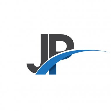 JP Letters logosu, iş ve şirket için ilk logo kimlik      