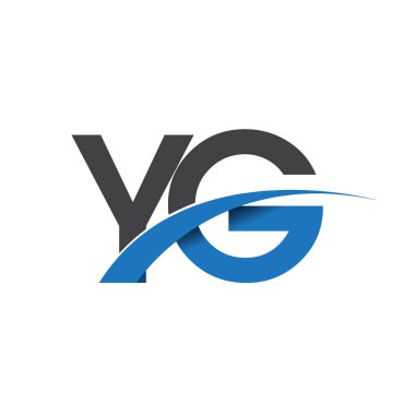 YG harf logo, iş ve şirket için ilk logo kimlik  